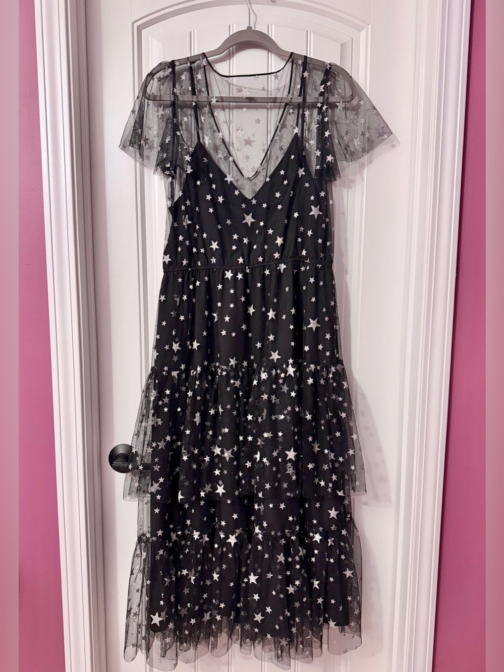 ModCloth Tulle There Was You Starry Night Tulle Dress Size L - Picture 5 of 7